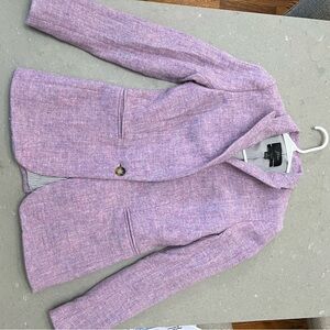 J. Crew Lavender Tweed Blazer